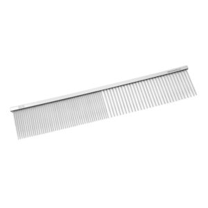 TAURO PRO LINE kovinski glavnik, redki in gosti zobci, L, 24.5 cm