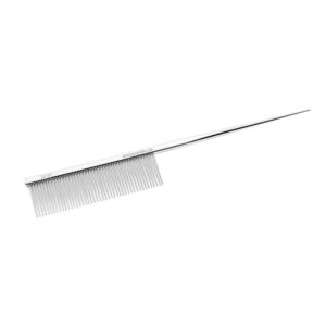 TAURO PRO LINE kovinski glavnik z repkom, 19.3 cm